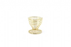 Imitation gold spiral sponge egg support