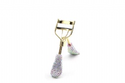 A4 Gold Plated  synthetic diamond  Color duck tongue handle  Eyelash curler