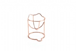 Rose Gold cat head sponge egg support